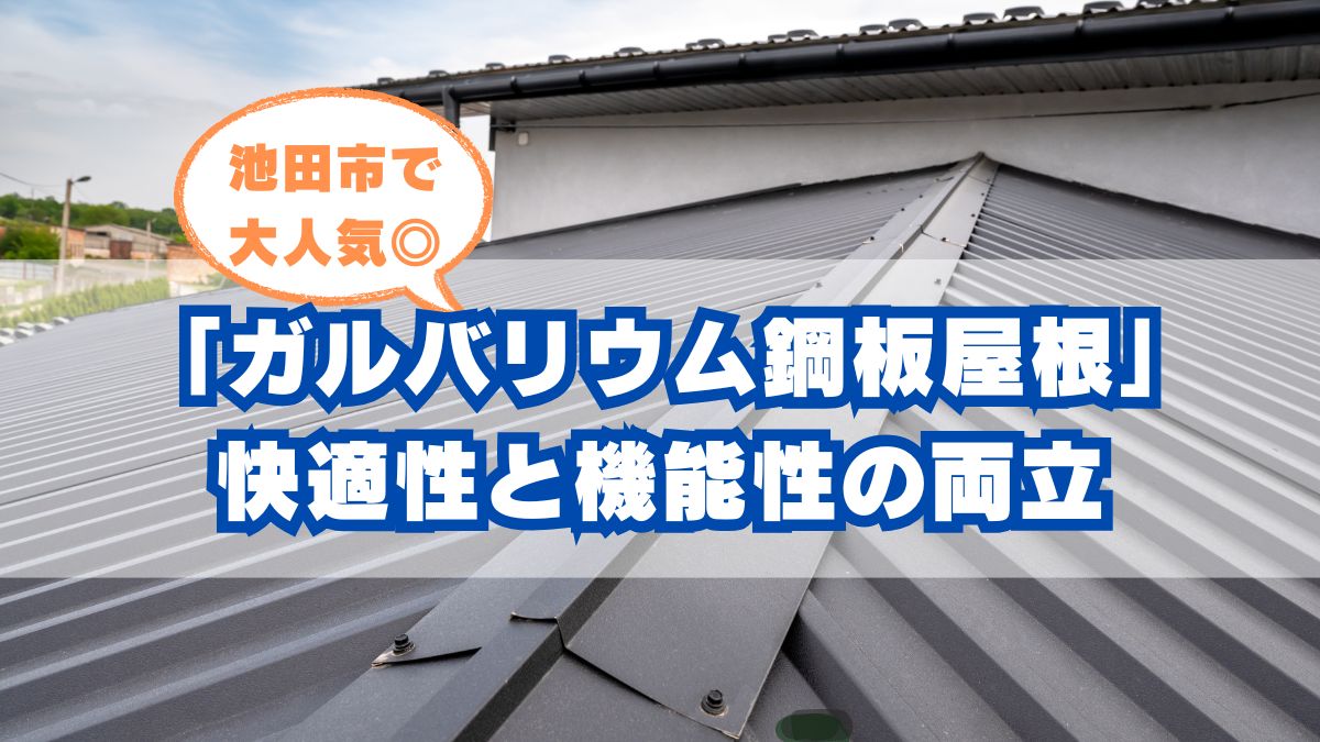池田市のガルバリウム鋼板屋根