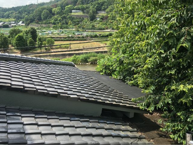 池田市の屋根からの風景